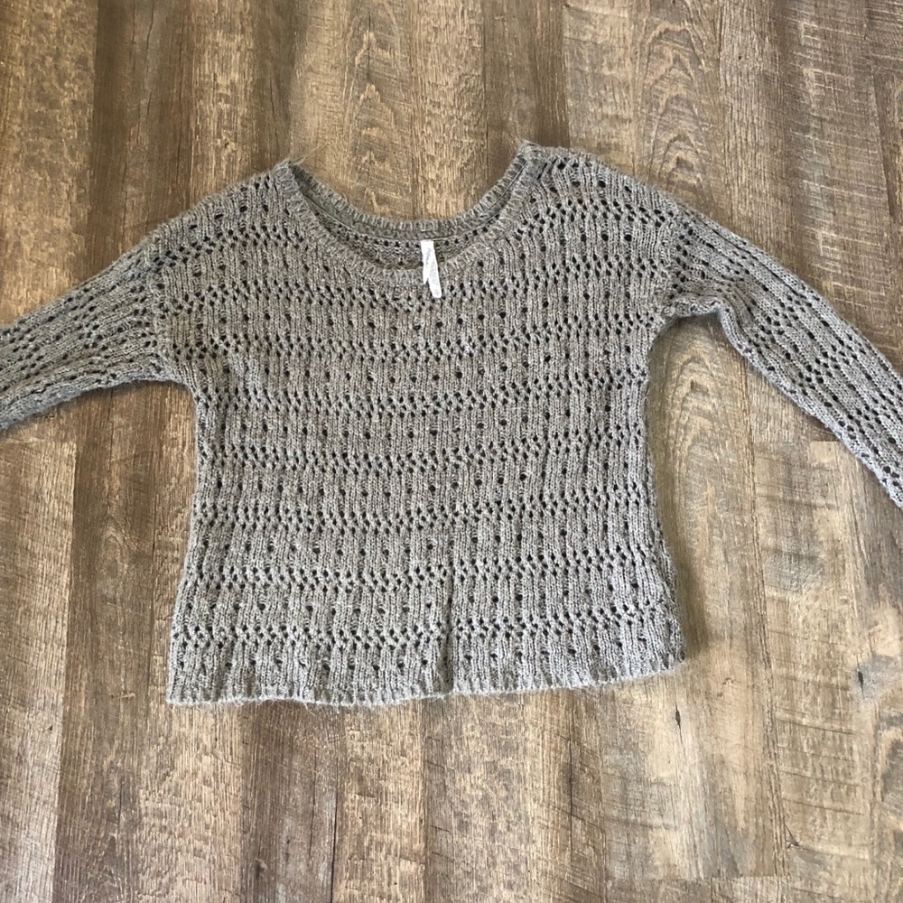 Aeropostale Sparkly Grey Sweater